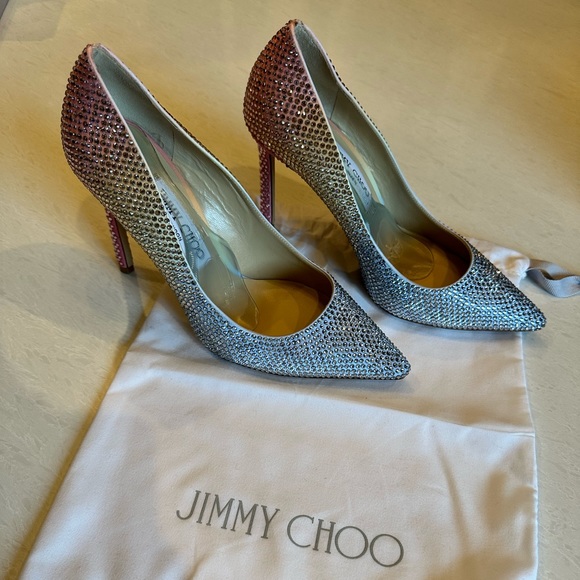 Jimmy Choo Romy 100 ZYV Sky Mix, size 38 (8) - Picture 8 of 10